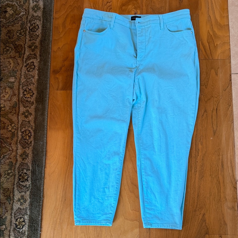 Talbots Aqua Jegging Crop Pants